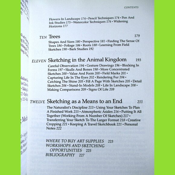 Book: The Sierra Club Guide to Sketching in Nature, by Cathy Johnson - Picture 14 of 16